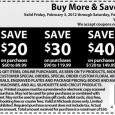 Finance Friday: Sales & Deals to help you save big this weekend. Michaels – valid Feb. 3 and Feb 4. For every $10 you spend at Michaels Stores this weekend they will give you $10 off 30-$59.99, $20 off 60-89.99, $30 off...