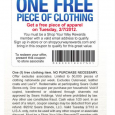 FREE Sears OUTLET Apparel TODAY (2/7/12) ONLY Sears Outlet has an amazing deal if you are a Shop Your Way Rewards (SYWR) member, get one piece of free clothing. SYWR is Sear’s Free Rewards card. I have...