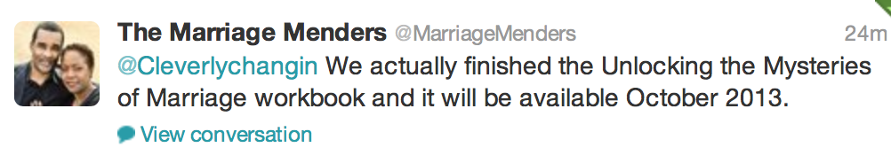 Marriage Menders on Twitter