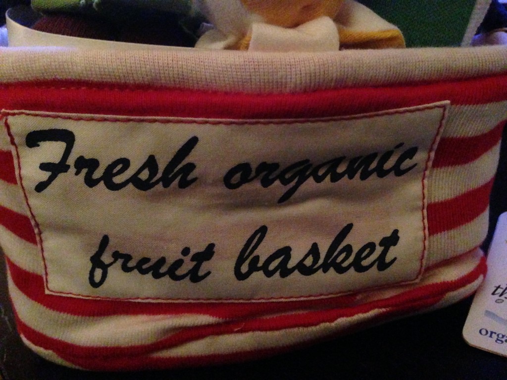 Organic Fruit Basket 100% Cotton