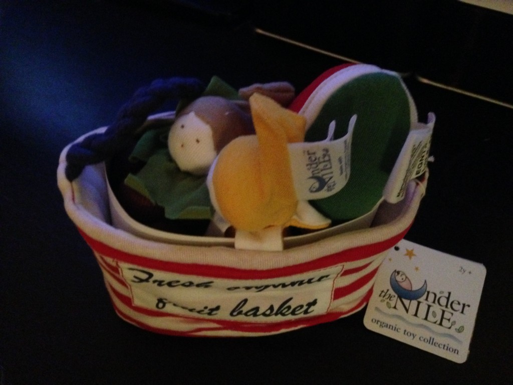 Uncommon Goods unique gifts Organic Fruit Basket for infants