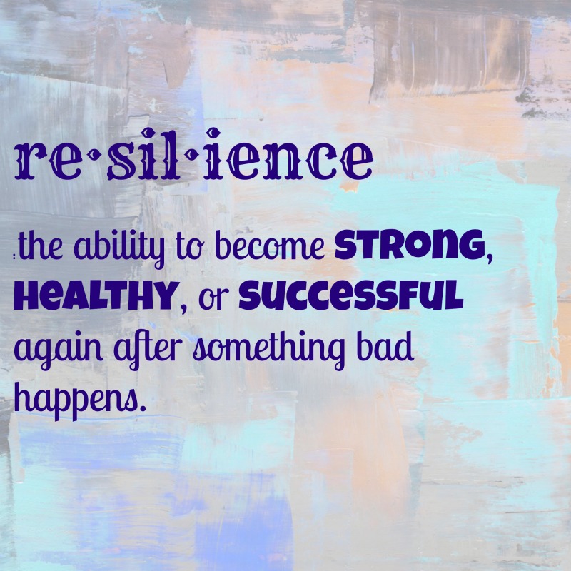 re·sil·ience is the ability to become strong, healthy, or successful again after something bad happens.