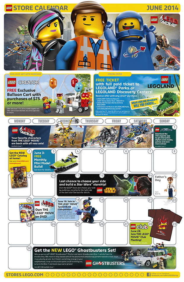 Lego Calendar June 2014. Mini Build June 3, 2014