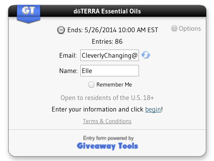 How to enter a Giveaway Tools (GT) giveaway