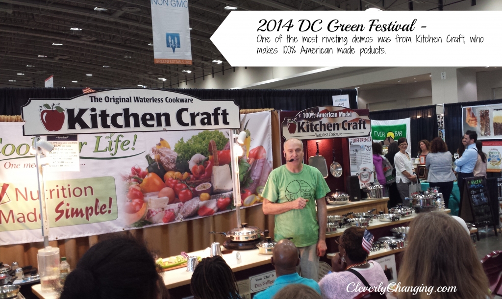 2014 DC Green Festival - One of the most riveting demos was from Kitchen Craft, who makes 100% American made poducts.