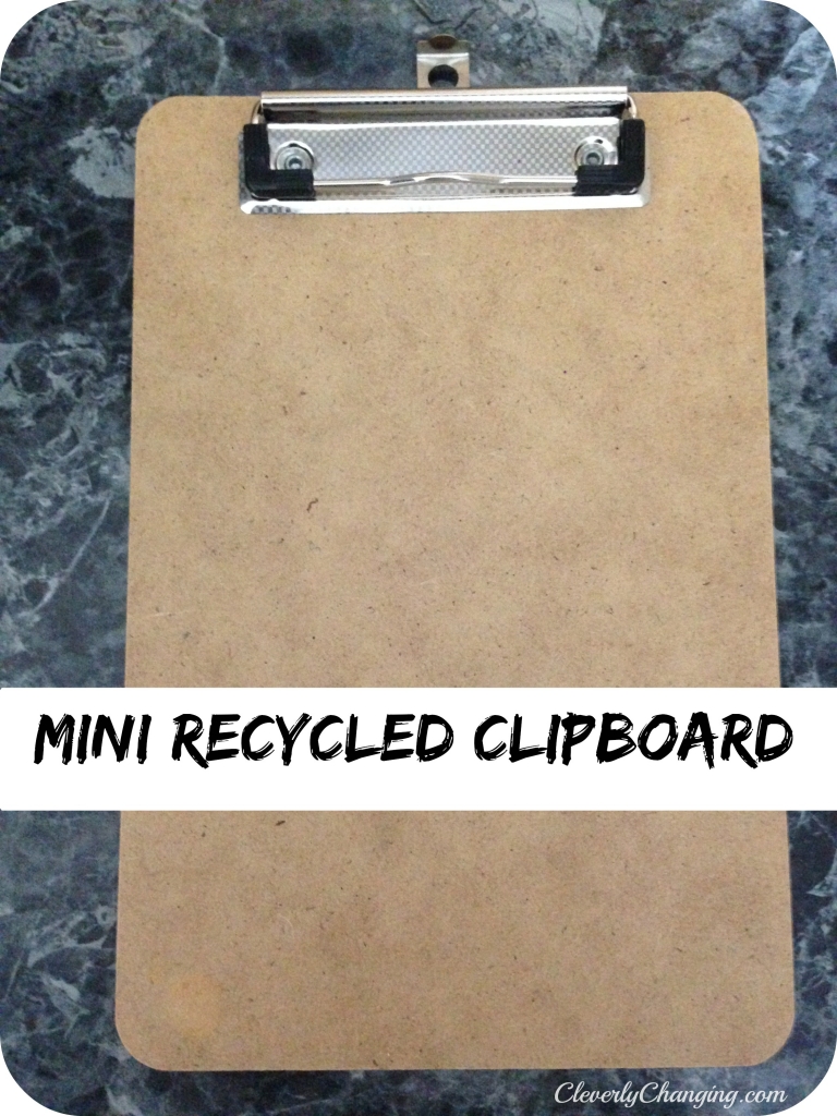 Back to School Supplies: Recycled Clipboard