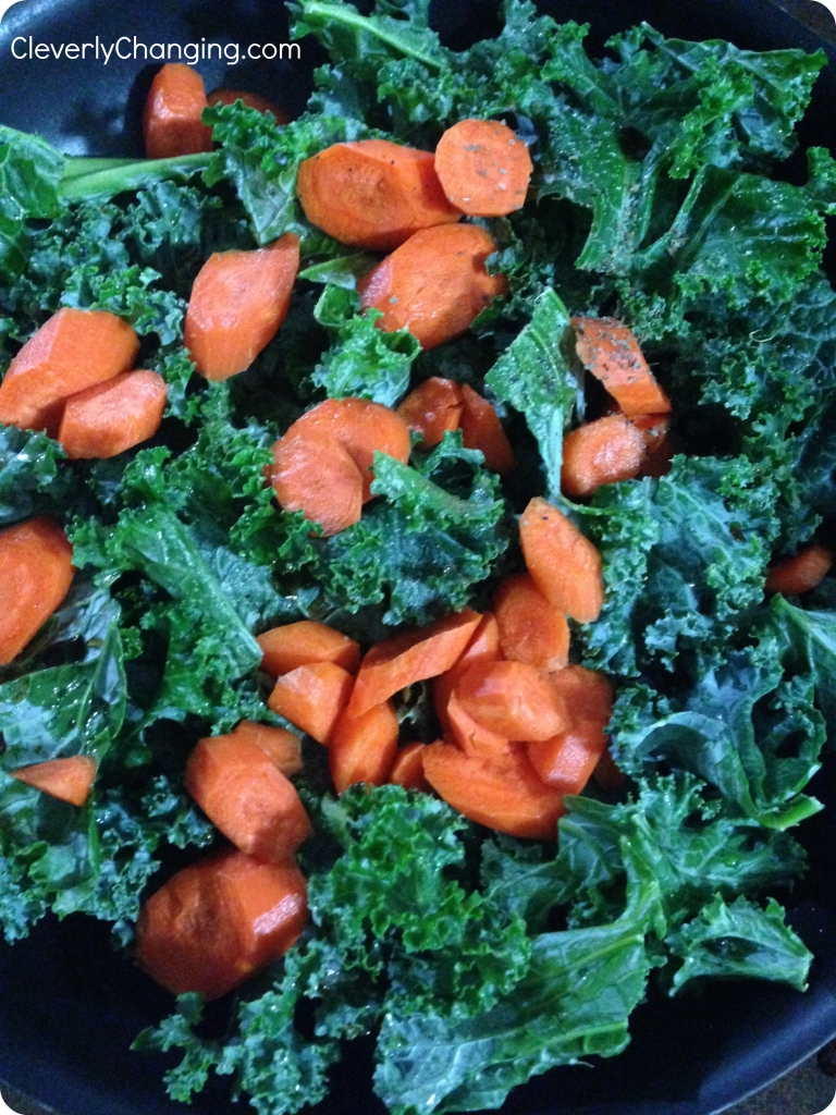 Kale and carrots #vegan #vegetarian