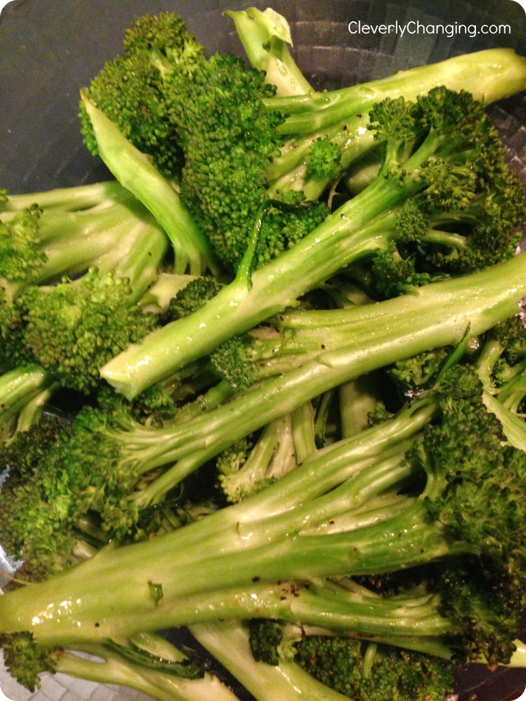 Baked broccoli #vegan #vegetarian