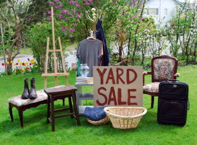 Clearly mark your Yard Sale items to make it look professional