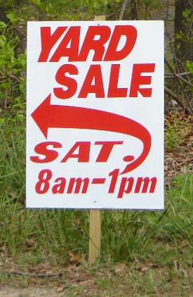 Promote your Yard Sale to make it look professional