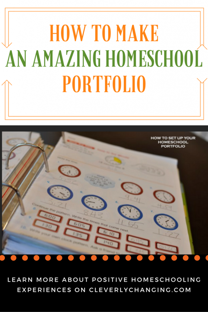 How to make an amazing homeschool portfolio binder