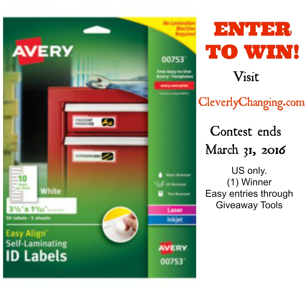 Avery Self Laminating Labels #Giveaway and #Review