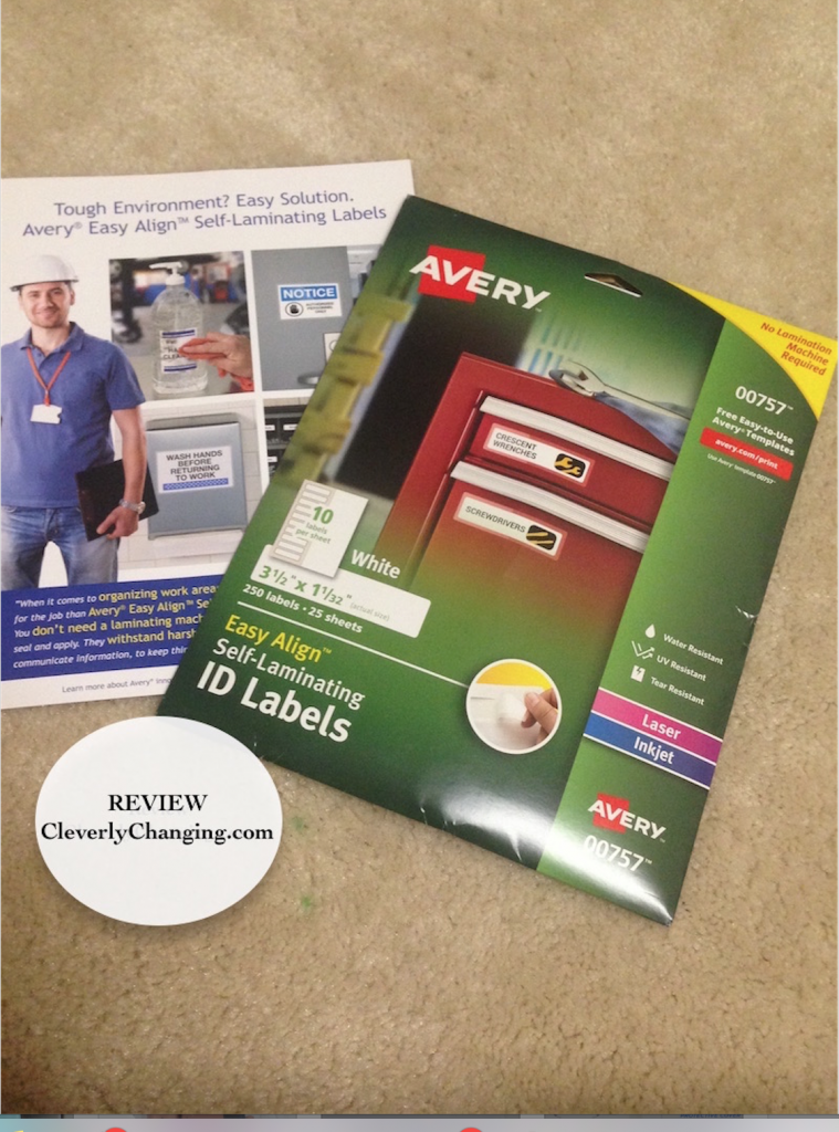 Avery Self Laminating Labels #Review #Ad