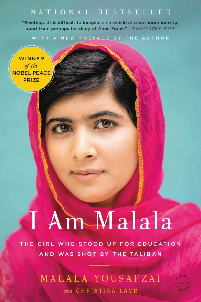 I am Malala a story about a courageous teenager who was almost killed but continues to speak up and fight for peace.
