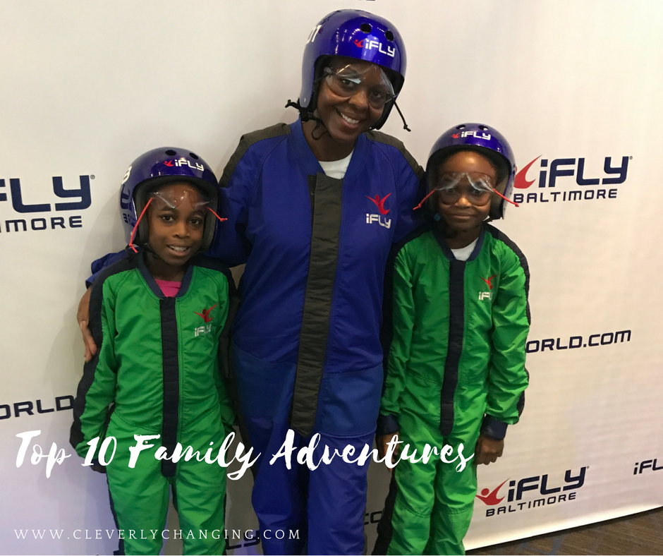 Family visiting iFly 