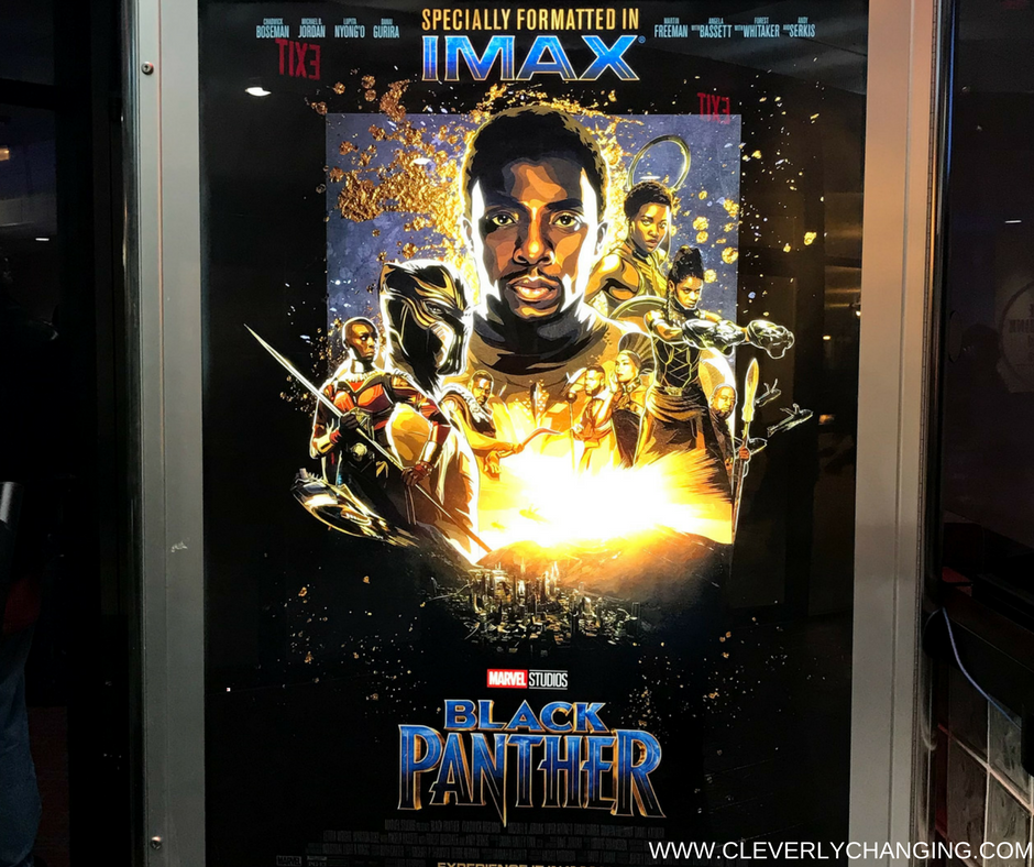 Black Panther movie poster - personalized wood watch review enclosed 