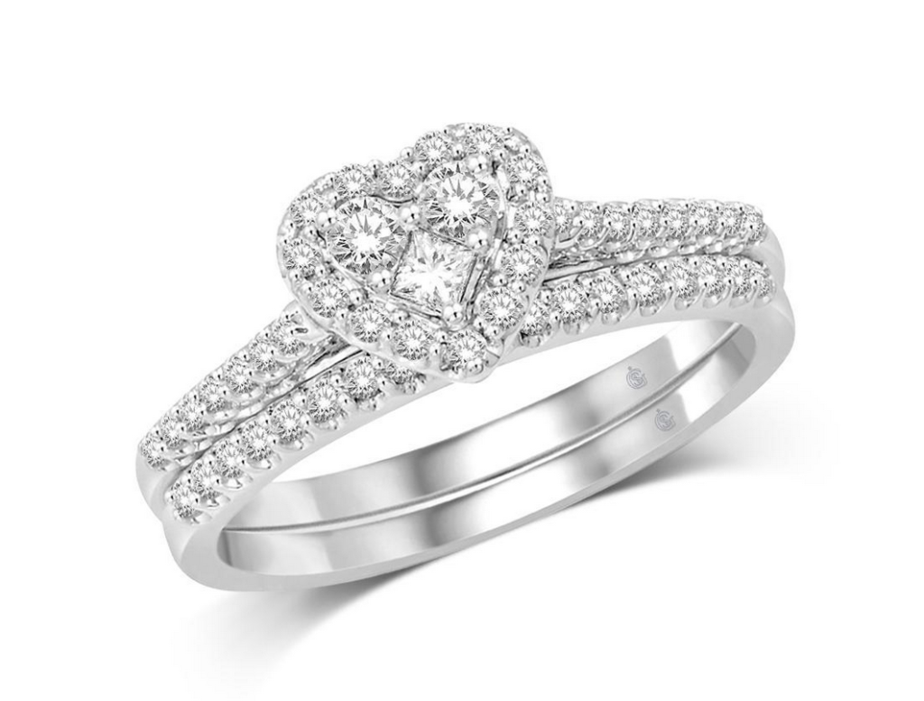 10K White Gold 2:5 Ct.Tw. Diamond Bridal Ring