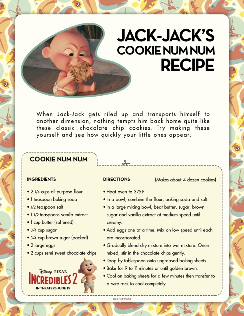 Incredibles2 Cookie Recipe