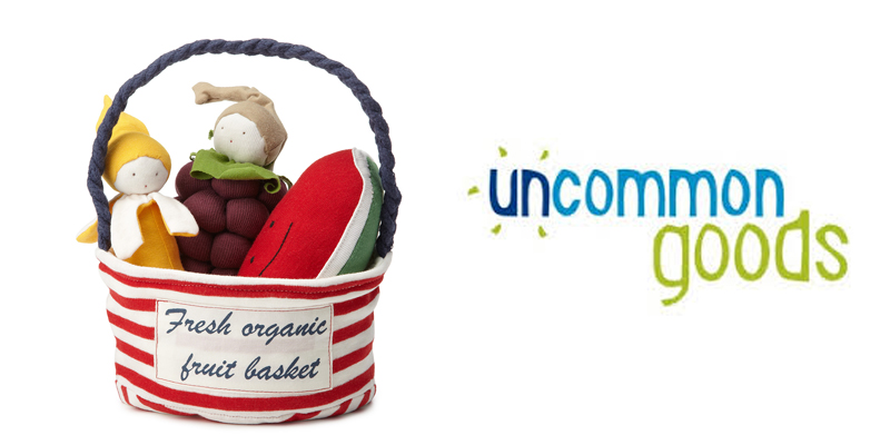 Uncommon Goods Fresh Organic fruit basket