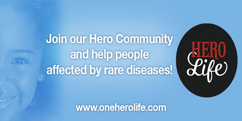 Support Hero Life by purchasing t-shirts to help families with loved ones suffering from rare diseases.