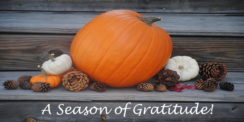 Thanksgiving is a season of gratitude