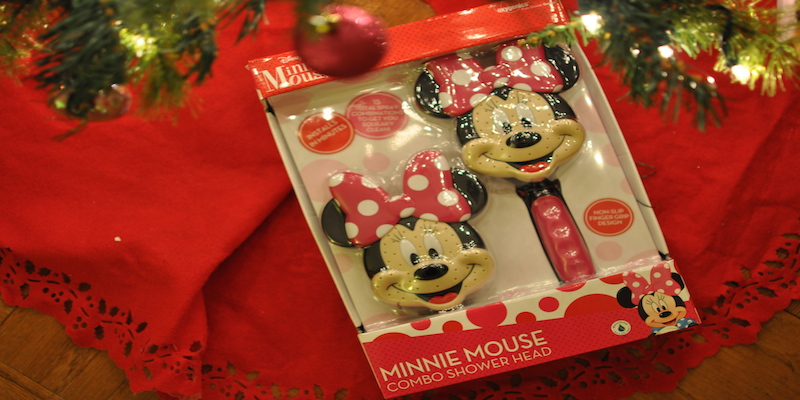 Disney Minnie Mouse (water-saving) Shower Head #holiday #gifts via @CleverlyChangin