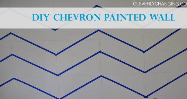 DIY Chevron Painted Wall