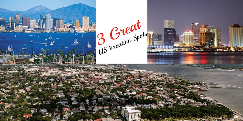 3 Great US vacation Spots