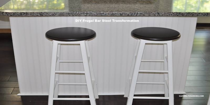 Frugal bar stool transformation #upcycle #diy #frugalliving