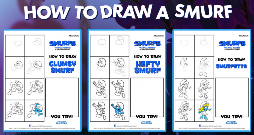Smurfs The Lost Village Printable Activities