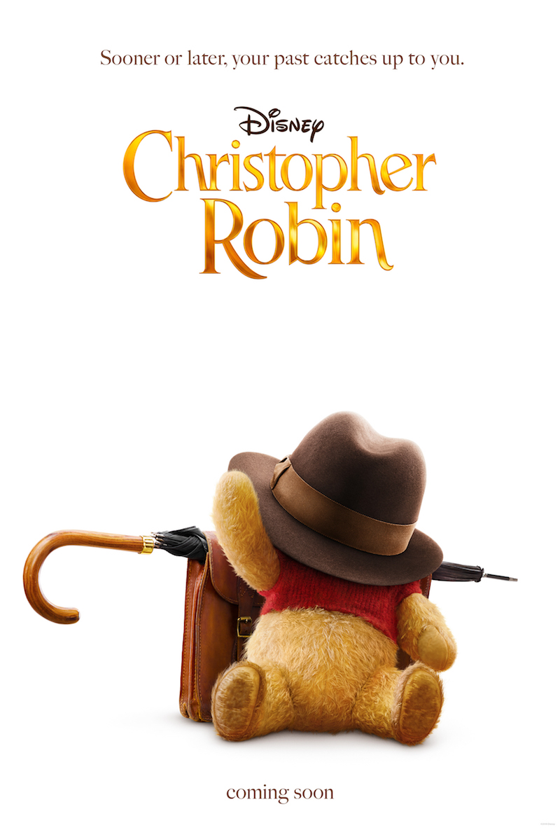 ChristopherRobin poster Winnie the Pooh With a hat on is so cute. Come follow along with me other bloggers who attended the #ChristopherRobinEvent