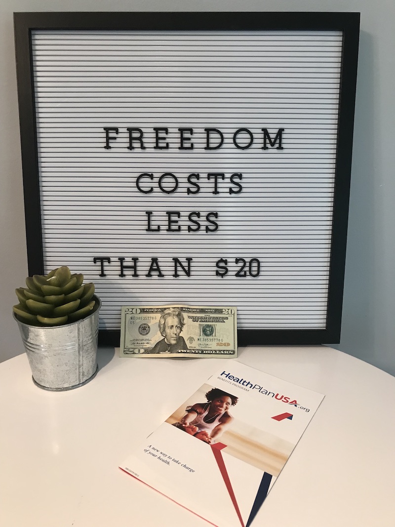 Freedom costs less than 20 dollars