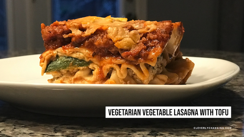 Vegetarian Vegetable Lasagna with Tofu