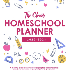The Clever Homeschool planner is a record keeping publication created by the hosts of the Cleverly Changing Podcast